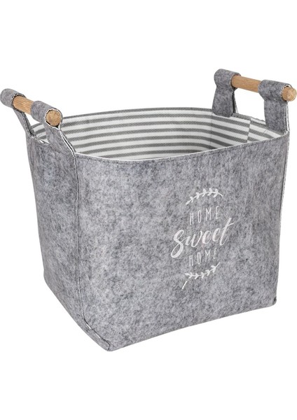 Küçük Keçe Tahta Saplı Diktörtgen Kutu, Dekoratif ve Şık Salon Aksesuarı fiyatları