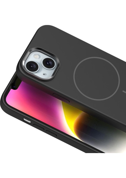 Apple iPhone 14 Kılıf M-Safe Şarj Özellikli Metal Kamera Çerçeveli Edi Silikon Kapak fiyatları
