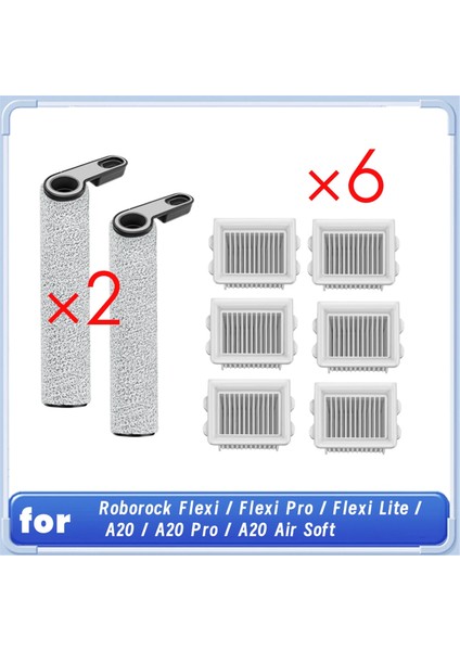 Roborock Flexi / Flexi Pro / Flexi Lite / A20 / A20 Pro / A20 Air Soft Islak Kuru Elektrikli Süpürge Silindir Fırça Filtresi (Yurt Dışından)
