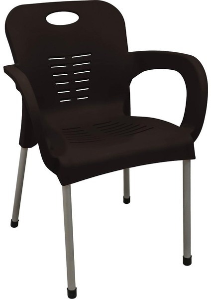 Nil Koltuk (2 Adet) Demir Ayaklı Eko Kahverengi