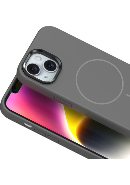Apple iPhone 14 Kılıf M-Safe Şarj Özellikli Metal Kamera Çerçeveli Edi Silikon Kapak fiyatları