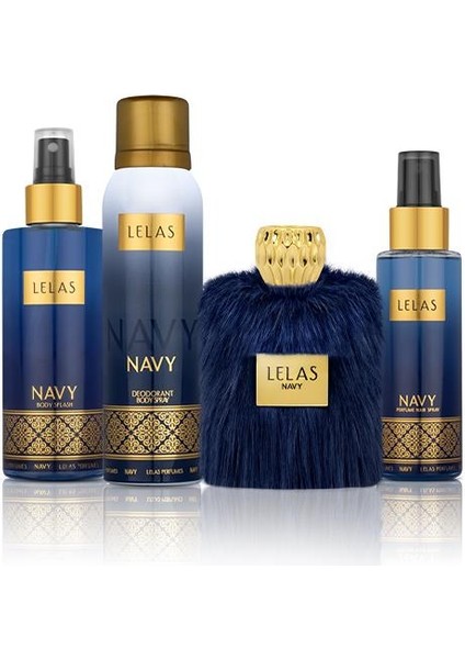 1579 Navy 4 Parça Hediye Kutulu Ünisex Edp Parfüm Seti