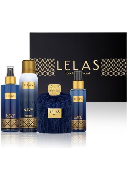 1579 Navy 4 Parça Hediye Kutulu Ünisex Edp Parfüm Seti fiyatları