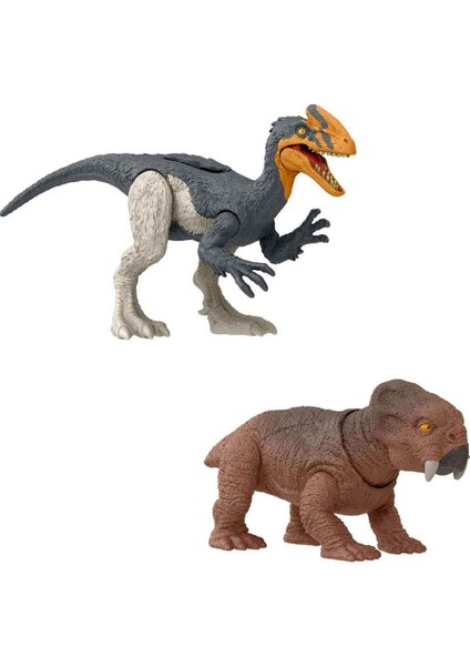 Tehlikeli Dinozor Paketi HLN49 - Guanlog Vs Lystrosaurus HTK55