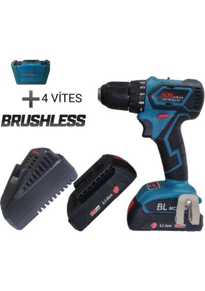 4 Vites Brushless 18V 3AH Akülü Matkap, Güç ve Kullanım Kolaylığı