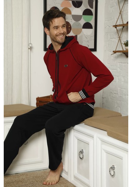 7208 Erkek Kapişonlu Eşofman Takım