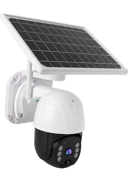 Solar Panelli Su Geçirmez Gece Görüş Destekli Wifi Bağlantılı Güvenlik Kamerası GO50602729310