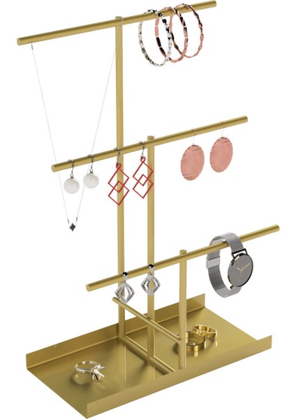 Şık Takı Düzenleyici Seti, Küpe, Bileklik ve Kolye Saklama Çözümü modelleri