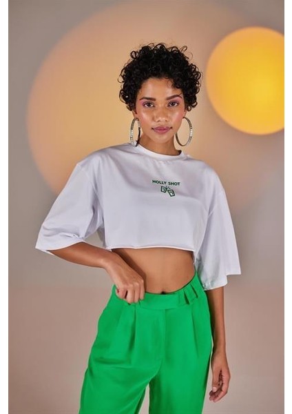 Crop Tshirt Beyaz