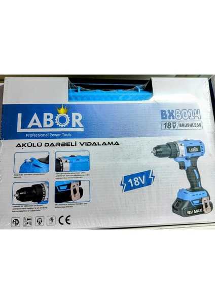 18V Kablosuz Darbeli Vidalama Seti, Hafif ve Güçlü, 2 Yıl Garanti