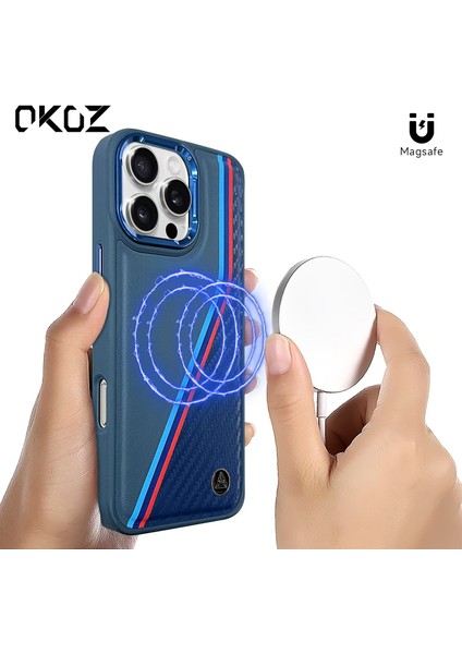 iPhone 16 Pro Noaman Premium Tasarım Magsafe Kılıf - Modern ve Zarif