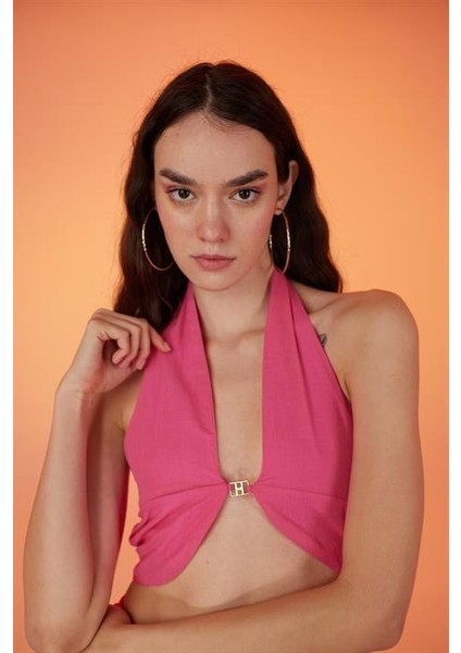 Rise Aksesuarlı Bluz Pembe modelleri