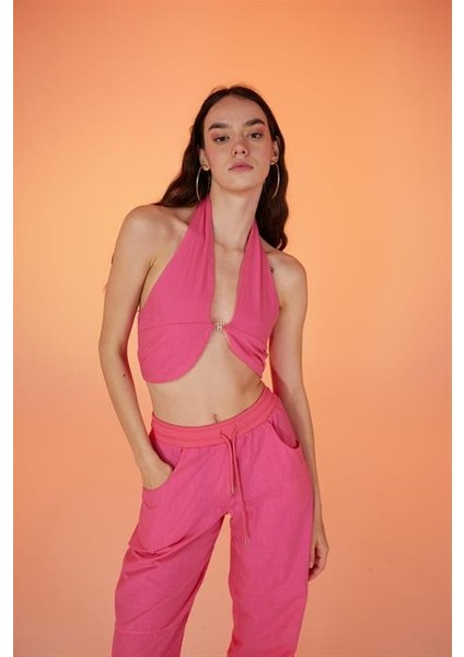 Rise Aksesuarlı Bluz Pembe fırsatları