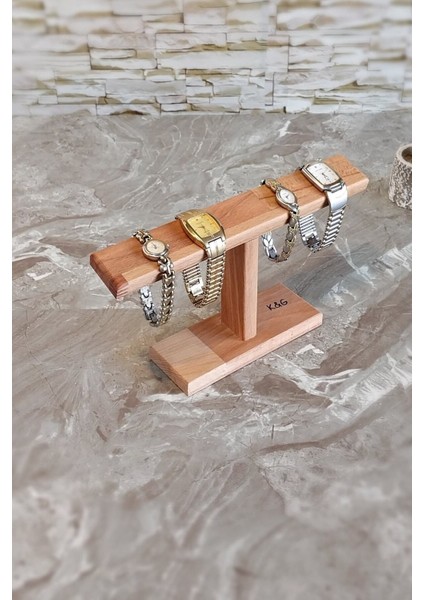 Turuncu 15CM Ahşap Takı Organizatör Bilezik ve Saat Askısı