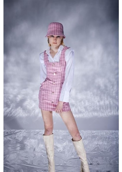 Tweed Elbise Pembe fırsatları