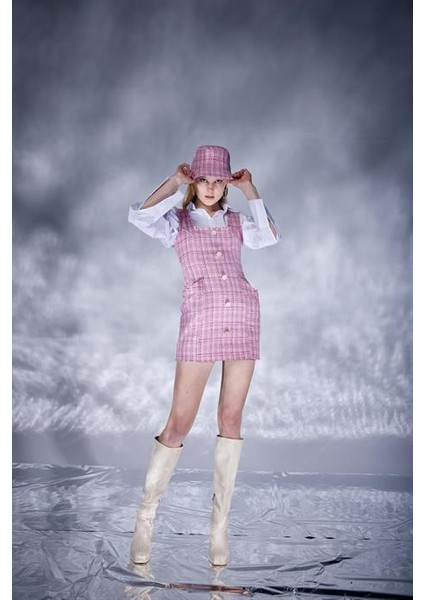 Tweed Elbise Pembe indirimleri