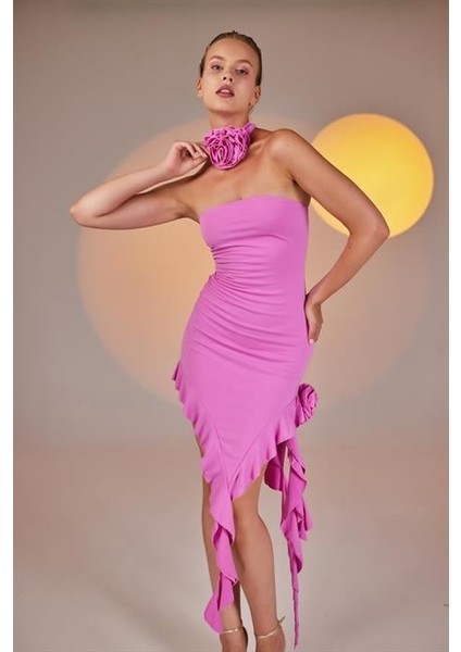 Rosanna Elbise Pembe