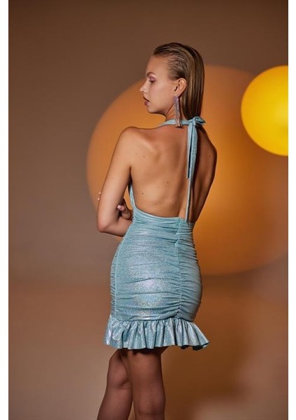 Starry Elbise Mavi indirimleri