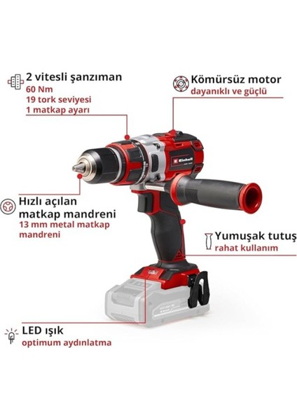 Kömürsüz Akülü Vidalama, 18V, Brushless, Tekli, Güçlü ve Hafif Tasarım modelleri