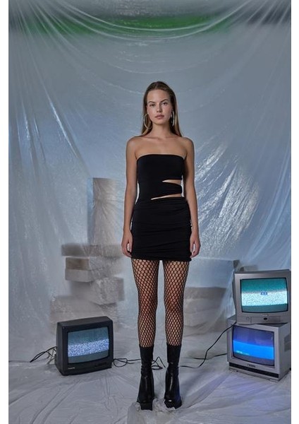 Buble Elbise Siyah modelleri