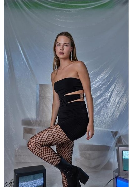 Buble Elbise Siyah fırsatları