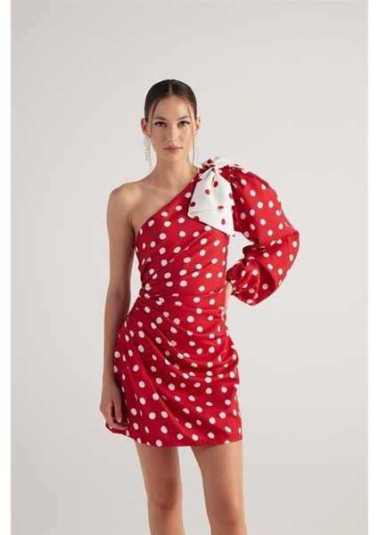 Polka Elbise Kırmızı modelleri