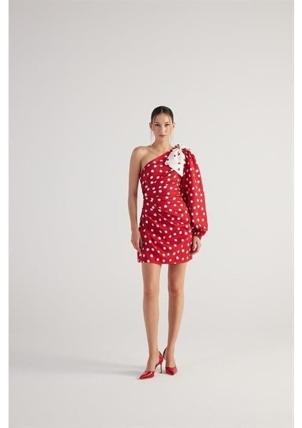 Polka Elbise Kırmızı fırsatları