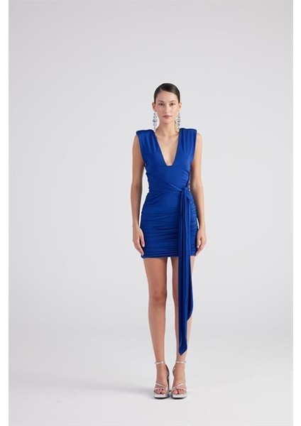 Uma Elbise Lacivert