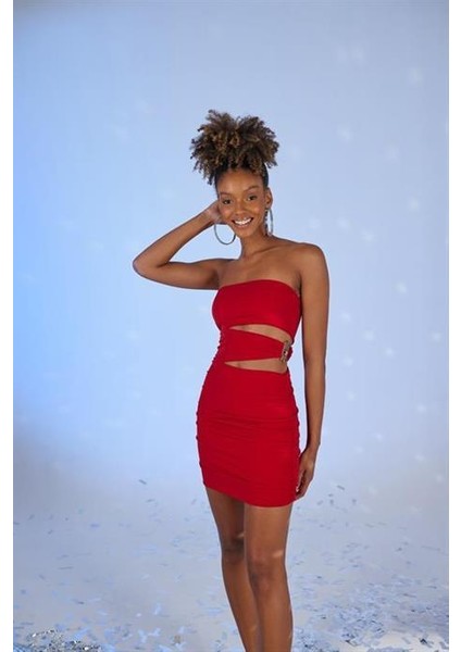 Buble Elbise Kırmızı fiyatları