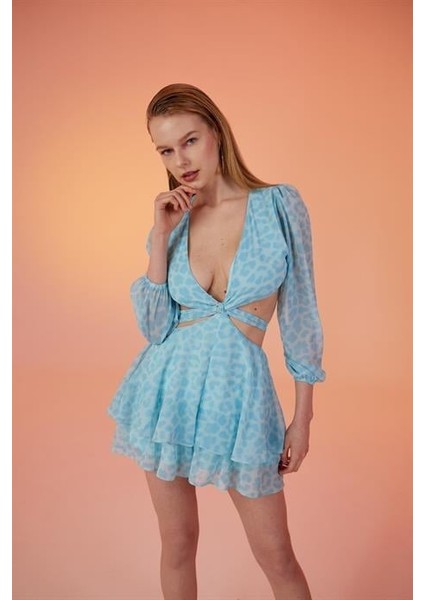 Pinky Elbise Mavi modelleri