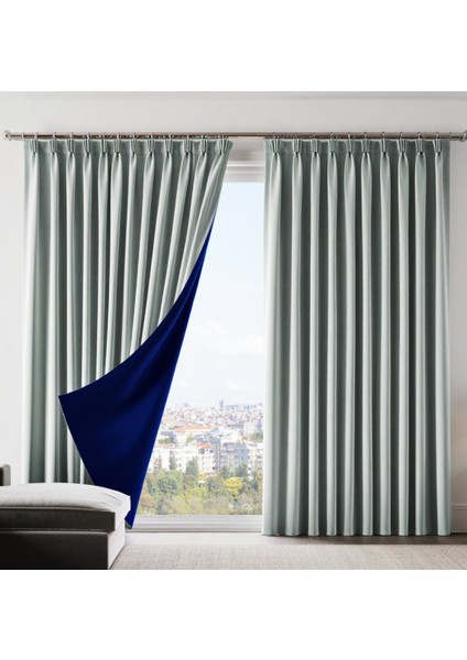 Dauble Blackout Karartma Perde Tek Kanat 1x2 Amerikan Pile Fon Perde