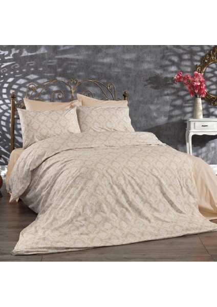 Çift Kişilik Pamuklu Nevresim Seti 200X220 Nevresim ve 2 Adet 50X70 Yastık Kılıfı
