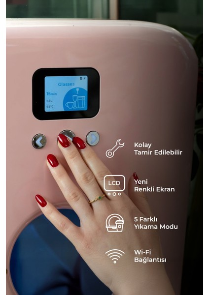 Tezgahüstü Mini Bulaşık Makinesi Karbeyazı Gövde modelleri