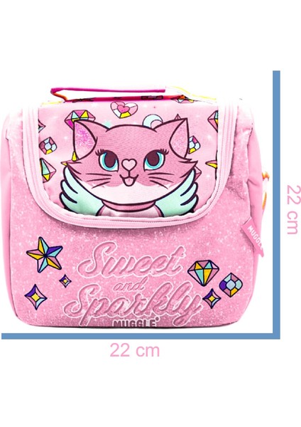 2 Bölmeli Sweet And Sparkly Okul Çantası + Beslenme Çantası Pembe 2 Li Set indirimleri
