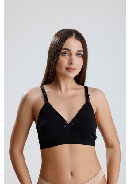 Desteksiz Emzirme Sütyeni | Siyah