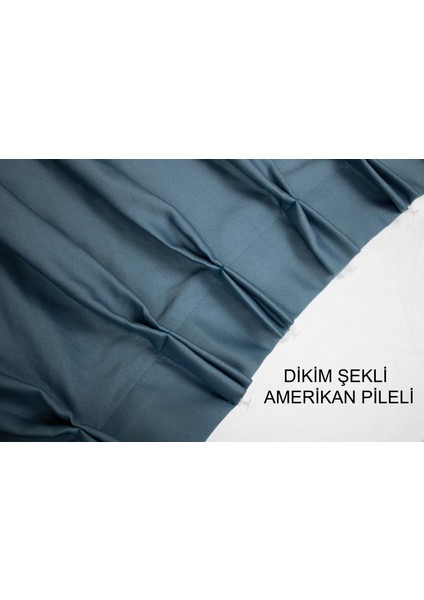 Dauble Blackout Karartma Perde Tek Kanat 1x2 Amerikan Pile Fon Perde modelleri