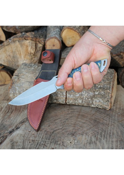 Bushcraft 24 cm - Stabilize Sap - N690 Çeliği modelleri