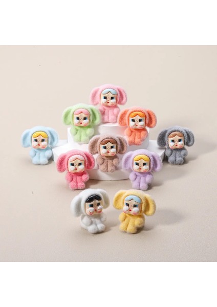 Yeni 5/10PCS Crybaby Anime Anime Flocked Diy Aksiyon Figürü Dekoratif Kolye Deop Kawaii Bebek Araba Süsleri Oyuncak Noel Hediyesi: B 5pcs (Yurt Dışından)