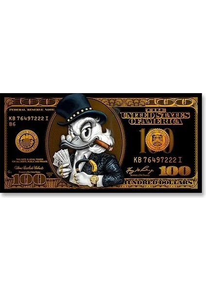 Miniso Poster Pop Art Comic Scrooge Dolar Mcduck Tuval Boyama Para Baskı Durumu Ofis Ev Duvar Dekoru Hediye Fikri Kravat Boyutu (Inç): 20X40CM Çevresız/renk: SW8704 (Yurt Dışından)