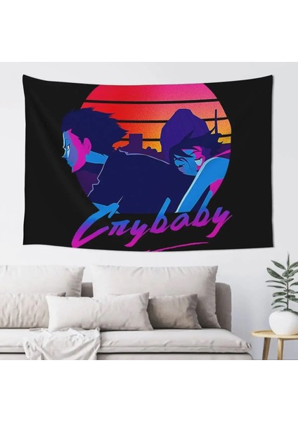 Crybaby 80S Gömlek Goblen Yatak Odaları Dekor Ev Dekorasyonları Estetik Ev Dekorasyon Evi Dekor Goblen Boyutu: 150X150CM (60X60IN) (Yurt Dışından)