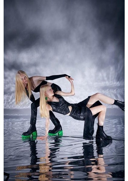 Hera Deri Etek Siyah modelleri