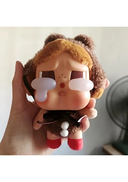 Popmart Crybaby Gözyaşları Fabrika Kutusu Serisi Eğlenceli Peluş Oyuncak Backpack Kolye Bebek Yaratıcı Anahtarlık Gizem Kutusu Çevresel Hediye Renk: Ağlama Ayı Opp Çantası (Yurt Dışından)