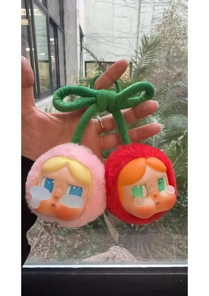 Cherry Crybaby Love God's Gözyaşı Serisi Peluş Asma Kart Tatlı Anahtar Kolye Kolye Peluş Bebek Tatlı Bebek Kawaii Süslemesi Hediye Rolor: 2 Pcs Head (Yurt Dışından)