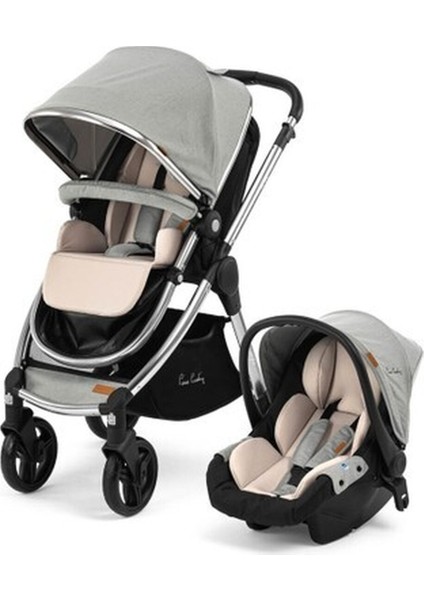 Pierre Cardin Voyager Travel Sistem Bebek Arabası Gri