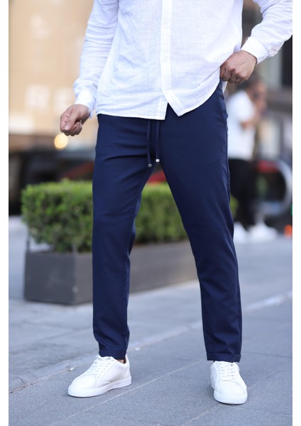 Erkek Dar Kesim Duble Paça Esnek Jogger Pantolon modelleri