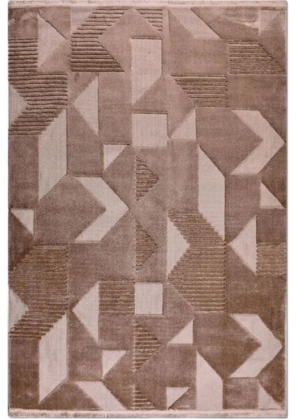 Ivona Geometrik Desenli Tozumaz Halı | Yumuşak Tuşeli, Kaymaz Tabanlı, Robot Süpürge Uyumlu modelleri