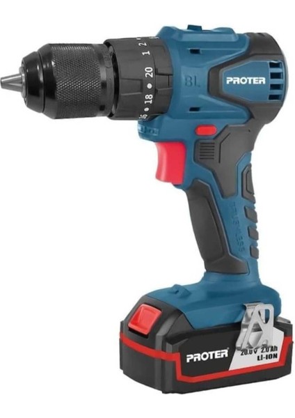 Şarjlı Akülü Darbeli Matkap, Anahtarsız, 10 Mm, Kablosuz, 2 Yıl Garanti, 20 Watt