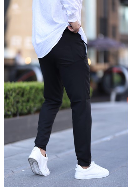Erkek Dar Kesim Duble Paça Esnek Jogger Pantolon modelleri