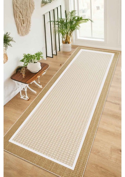 Dijital Kaymaz Yıkanabilir Sisal Görünümlü Salon Halısı Mutfak Halısı Koridor Halısı Yolluk