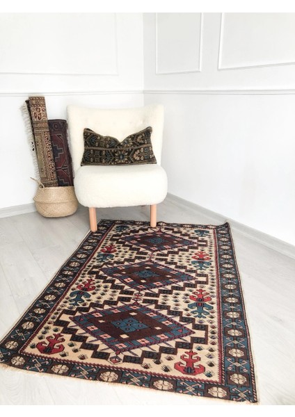 104X147 cm El Dokuma Etnik Anadolu Kilimi Harika Ender Desenli Ev Dekoru fiyatları